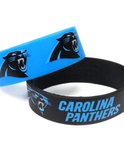 Carolina Panthers Two Pack Wide Bracelets
