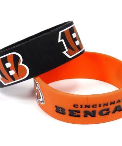 Cincinnati Bengals Two Pack Wide Bracelets