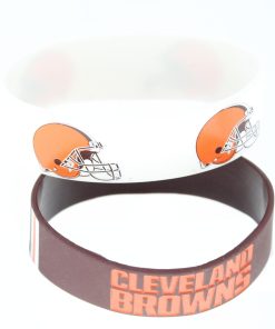 Cleveland Browns Two Pack Wide Bracelets