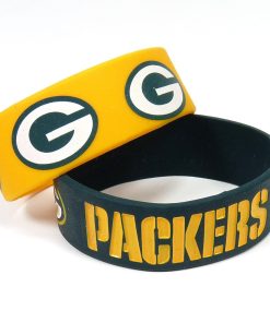 Green Bay Packers Two Pack Wide Bracelets