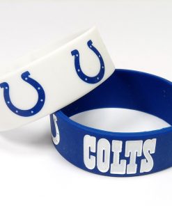 Indianapolis Colts Two Pack Wide Bracelets