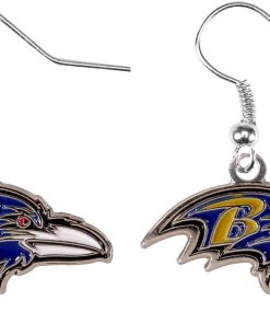 Baltimore Ravens Logo Dangler Earrings