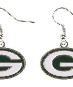 Green Bay Packers Logo Dangler Earrings