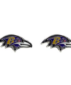 Baltimore Ravens Post Logo Earrings