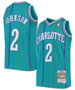 Hornets Johnson Mitchell and Ness Youth Player Jersey