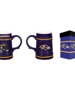 Baltimore Ravens Ceramic Stein with Gift Box