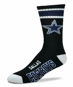 Dallas Cowboys 4 Stripe Deuce Sock Alternate - Large
