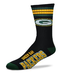 Green Bay Packers 4 Stripe Deuce Sock Alternate - Large