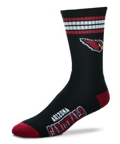 Arizona Cardinals 4 Stripe Deuce Socks - Large