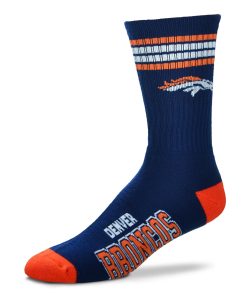 Denver Broncos 4 Stripe Deuce Socks - Large