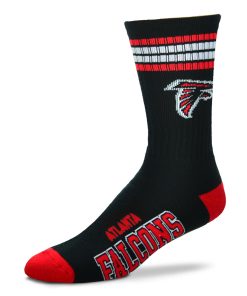Atlanta Falcons 4 Stripe Deuce Socks - Medium