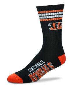 Cincinnati Bengals 4 Stripe Deuce Socks - Youth