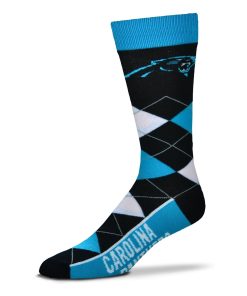 Carolina Panthers Argyle Lineup Socks
