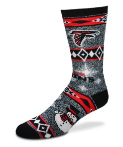 Atlanta Falcons Holiday Blanket Motif Socks