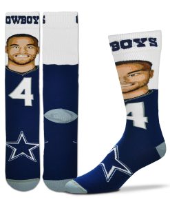 Dallas Cowboys Ezekiel Elliott Player Selfie Socks - Medium