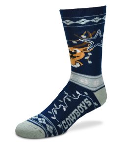 Dallas Cowboys Sweater Stripe Holiday Socks