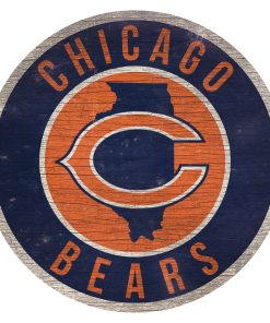 Chicago Bears 12 Circle with State Sign