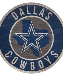 Dallas Cowboys 12 Circle with State Sign