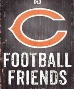 Chicago Bears Football. Friends & Family Wooden Sign