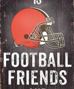 Cleveland Browns Football. Friends & Family Wooden Sign