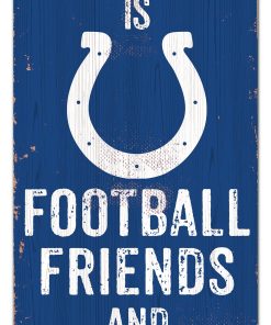 Indianapolis Colts Football. Friends & Family Wooden Sign
