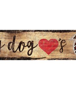 Atlanta Falcons Dog Bone Wooden Sign