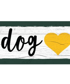 Green Bay Packers Dog Bone Wooden Sign