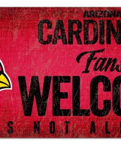 Arizona Cardinals Fans Welcome Wooden Sign