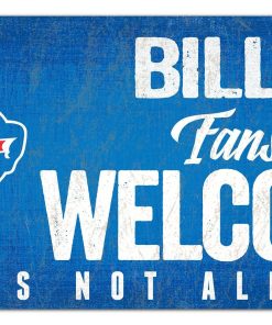 Buffalo Bills Fans Welcome Wooden Sign