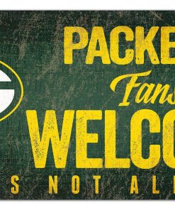 Green Bay Packers Fans Welcome Wooden Sign