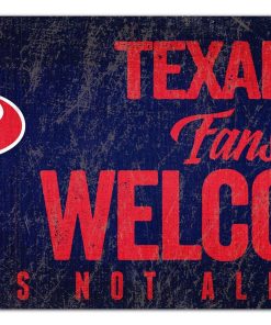 Houston Texans Fans Welcome Wooden Sign
