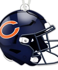Chicago Bears Authentic Wooden Helmet Ornament