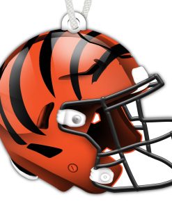 Cincinnati Bengals Authentic Wooden Helmet Ornament
