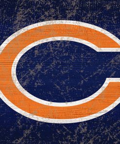 Chicago Bears Man Cave Wooden Sign