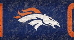 Denver Broncos Man Cave Wooden Sign