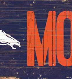 Denver Broncos Mom Wooden Sign