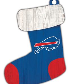 Buffalo Bills Wooden Stocking Ornament