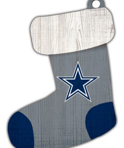 Dallas Cowboys Wooden Stocking Ornament