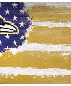Baltimore Ravens Team Flag Wooden Sign