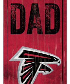 Atlanta Falcons World's Greatest Dad Wooden Sign