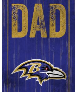 Baltimore Ravens World's Greatest Dad Wooden Sign
