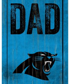 Carolina Panthers World's Greatest Dad Wooden Sign