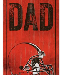 Cleveland Browns World's Greatest Dad Wooden Sign
