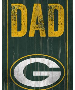 Green Bay Packers World's Greatest Dad Wooden Sign