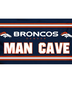 Denver Broncos 3' x 5' Man Cave Flag