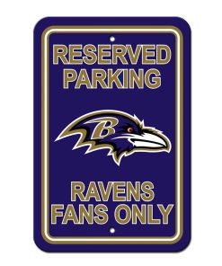 Baltimore Ravens Reserved Parking Sign