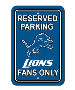 Detroit Lions Reserved Parking Sign