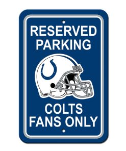 Indianapolis Colts Reserved Parking Sign