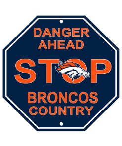 Denver Broncos Stop Sign