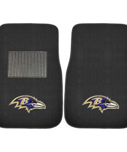 Baltimore Ravens 2 Piece Embroidered Car Mat